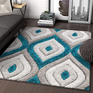 Modern Soft 3D Shaggy Fur Carpets for
