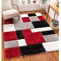HI-Homes Modern Soft 3D Shaggy Fur Rectangular