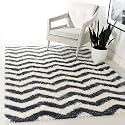Modern Soft 3D Shaggy Fur Rectangular Carpets