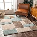 Modern Soft 3D Shaggy Fur Rectangular Carpets