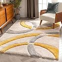 HI-Homes Modern Soft 3D Shaggy Fur Carpets