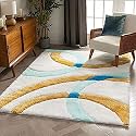 HI-Homes Modern Soft 3D Shaggy Fur Rectangular