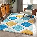 Modern Soft 3D Shaggy Fur Carpets for