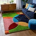 Modern Soft 3D Shaggy Fur Rectangular Carpets