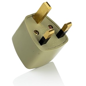 hi-plasst pack of 1 india to uk plug adapter type-g converter - universal travel adapter for uk uae singapore hong kong ireland kenya dubai