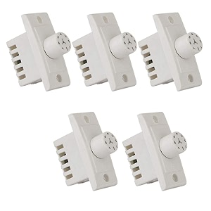 hi-plasst switch type 7-speed fan regulator pack of 5 - 1m non-modular triac  capacitor control - silent 7-step speed controller for ceiling fans 