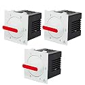 Hi-PLASST PINS N PLUGS Socket Redox Step Type 2 Way Fan Regulator, 2 Module - (White, L x B = 5cm x 5cm, 3)