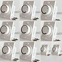 HI PLASST PINS N PLUGS (Pack of 10) Non-Modular Socket Dimmer 2M Socket Type Electronic Fan Regulator // Old Dimmer Type Ceiling Regulators for Fan for Home &amp; Offices (L*B = 5 * 4.7cm), White