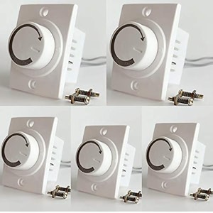 hi plasst pins n plugs pack of 5 non-modular socket dimmer 2m socket type electronic fan regulator  old dimmer type ceiling regulators for fan for home amp offices lb  5  47cm triac white