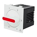 Hi-Plasst Socket Redex (Pack of 1) 2M Socket Type Electronic Fan Regulator, 5-Step, Modular Step Type Regulators for Fan For Home &amp; Offices (L*B = 5 * 4.7cm) Capacitor Based