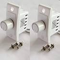 Hi-PLASST (Pack of 4) Non-Modular 1M Switch Dimmer Type Electronic Fan Regulator // Old Dimmer Type Ceiling Regulators for Fan for Home &amp; Offices (L*B = 5 * 2.4cm)