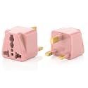 Hi-Plasst (Pack of 2) India to UK Plug Adapter // Type-G Plug Adapter - UK Converter for Indian Plug for Dubai, Singapore, Hong Kong, Malaysia - Compact UK Travel Adapter