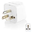 Hi-Plasst India to USA Converter Plug (Pack of 1) - 3 Pin Type B Plug with Universal Socket, US Travel Adapter Converter for United States, Canada, Mexico, Japan, Taiwan, Philippines