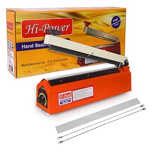 hi-power sealing machine for food packets 10 inch- 250 mm 1-year warranty  packet sealer machine packing machine sealing poly sealing machine full customer support from hi-power