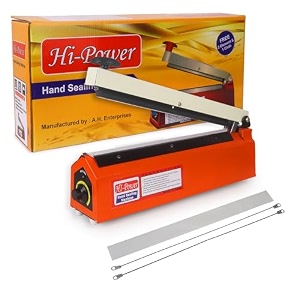 hi-power sealing machine for food packets 12 inch-300 mm  1-year warranty packet sealer machine packing machine sealing poly sealing machine full customer support from hi-power