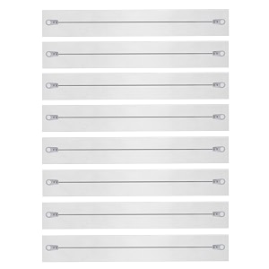 hi-power sealing machine replacement elements set of 8 flat elements with teflon cloth - 10 inch