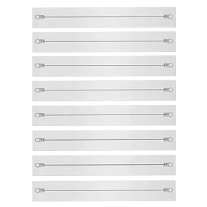 hi-power sealing machine replacement elements set of 8 flat elements with teflon cloth - 12 inch