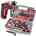 Hi-Spec 3.6V USB Electric Screwdriver for Home Repairs and Assembly, Red