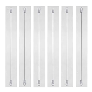 sealing machine replacement elements set of 6 flat elements with teflon cloth - 10 inch