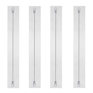 sealing machine replacement elements set of 4 flat elements with teflon cloth - 10 inch