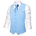 Hi-Tie Men39s Formal Solid Suit Vest Slim