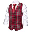 Hi-Tie Men39s Formal Solid Suit Vest Slim