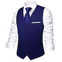 Hi-Tie Men39s Formal Solid Suit Vest Slim