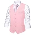 Hi-Tie Men39s Formal Solid Suit Vest Slim