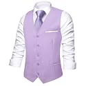 Hi-Tie Men39s Formal Solid Suit Vest Slim