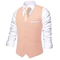 Hi-Tie Men39s Formal Solid Suit Vest Slim