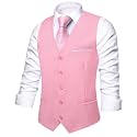 Hi-Tie Men39s Formal Solid Suit Vest Slim