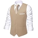 Hi-Tie Men39s Formal Solid Suit Vest Slim