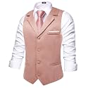 Hi-Tie Men39s Formal Solid Suit Vest Slim