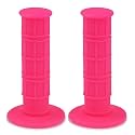 HIAORS Soft Rubber Handle Grips Compatible with Chinese Pit Dirt Motor Trail Bike Motorcycle 50cc 70cc 90cc 110cc 125cc 150cc CRF50 XR50 SSR YCF IMR Atomik Thumpstar BSE Apollo Kayo Stomp Parts Pink