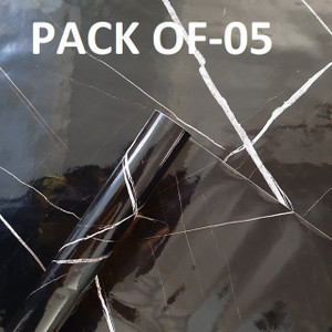 hias 60 cm x 200 cm waterproof decorative foils wallpaper black pack of 5