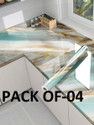 hias 60 cm x 200 cm Waterproof Decorative Foils Wallpaper (Multicolor, Pack of 4)