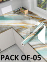 hias 60 cm x 200 cm Waterproof Decorative Foils Wallpaper (Multicolor, Pack of 5)