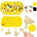 Hiawbon Bee Sensory Bin Fillers Bee Sensory Bin for 3+ Year Old