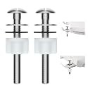 Hibbent 2 PCS Toilet Seat Bolt Kit, Stainless Steel Bolts with Plastic Nuts
