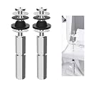 Hibbent 2 PCS Toilet Seat Bolts Kit, Stainless Steel Bolts with Metal Nuts