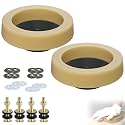 Hibbent 2 Pcs Toilet Wax Ring Replacement Kit, Wax Ring for Toilet