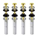 Hibbent 4 PCS Universal Toilet Seat Bolts Kit, Brass Bolts with Metal Nuts