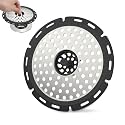 Hibbent 5" Metal Bathtub Drain Hair Catcher, Shower Floor Drain Protector
