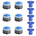 Hibbent 6PCS Sink Faucet Aerator M18.5 with 5PCS Removal Wrench Keys