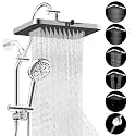 Hibbent cUPC Certified High Pressue 13'' Rainfall Shower Head with 5-Spray