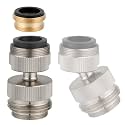 Hibbent Sink Faucet to Garden Hose Adapter, Swivel 3/4" Faucet Adapter
