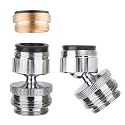 Hibbent Sink Faucet to Garden Hose Adapter, Swivel 3/4" Faucet Adapter