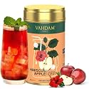 Hibiscus Apple Iced Tea Instant Premix (150 g) 60 Servings | Lightly Sweetened Iced Tea | Tarty Hibiscus &amp; Sweet Apple | Best for Mocktails &amp; Cocktails | Packed in Tin Caddy | VAHDAM