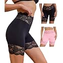 Hibluco Slip Shorts For Under Dresses Anti Chafing Boyshort Women Underwear