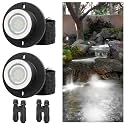HIBOITEC 3W Pond Lights LED Underwater 4000K Low Voltage Pond Lights, 2 Pcs